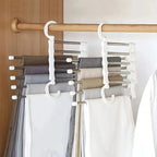 Premium Stainless Steel Multilayer Clothes Hanger 5 Tier-Closet Organizer