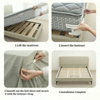 4Pcs Premium Invisible Bed Sheet Clips Anti-Slip Mattress Sheet Holders, Easy Install Sheet Fasteners for Home