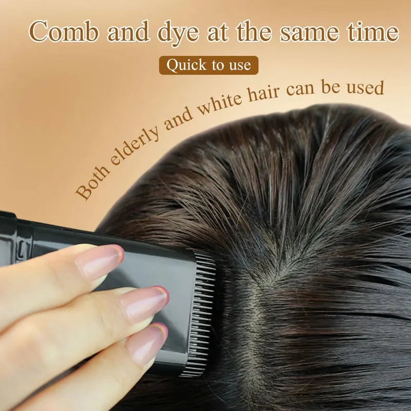 Hair Color Touch-Up Stick – Instant Gray Root Concealer Wand for Women & Men not water proof
