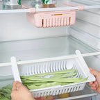 adjustable fridge storage basket