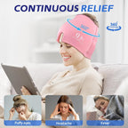 Migraine Relief Cap, Soothing Headache Ice Face Mask mix coolers