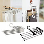 Premium Stainless Steel Multilayer Clothes Hanger 5 Tier-Closet Organizer
