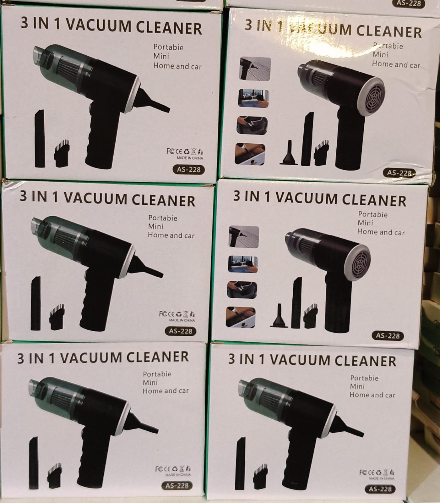 3-in-1 Portable Mini Vacuum Cleaner – Cordless Handheld Power for Car