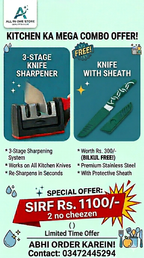 3-Stage Knife Sharpener – Repair, Sharpen & Polish